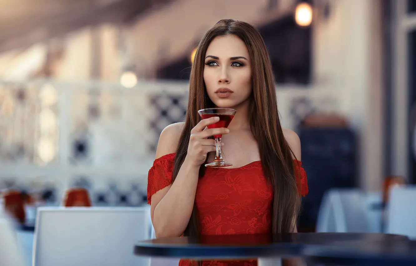 Photo wallpaper makeup, drink, sponge, in red, Campari, Alessandro Di Cicco