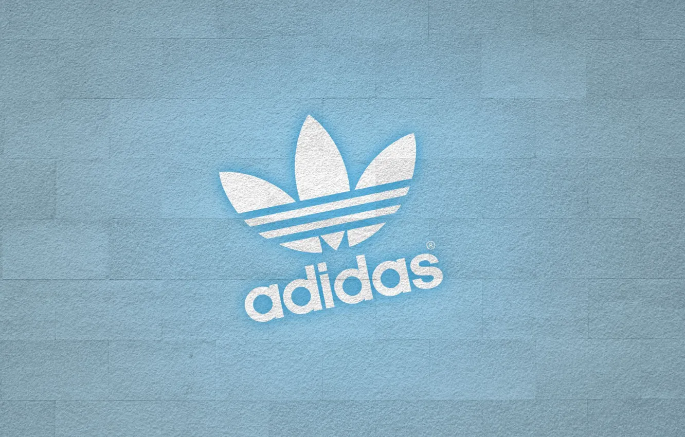 Photo wallpaper logo, emblem, adidas