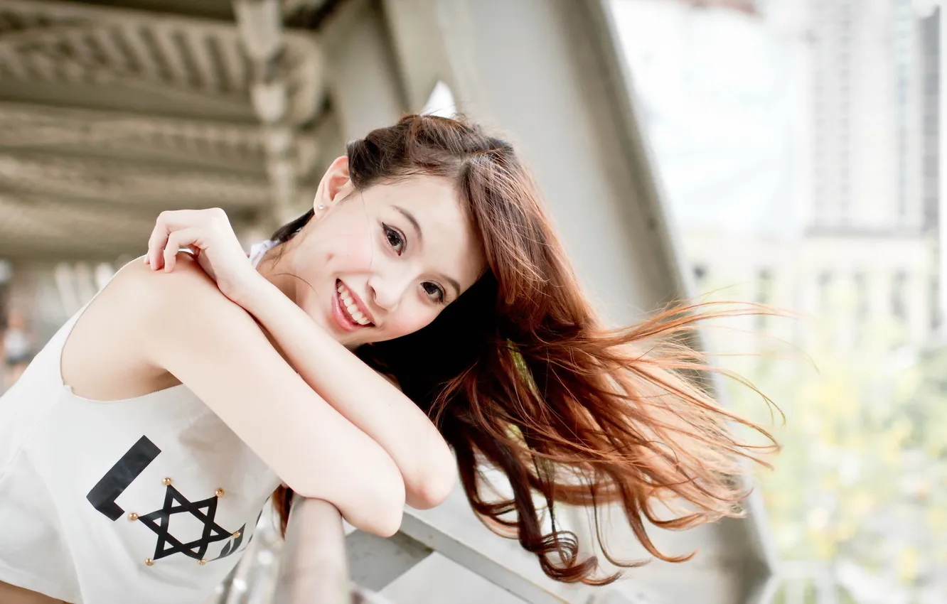 Photo wallpaper girl, mood, Asian