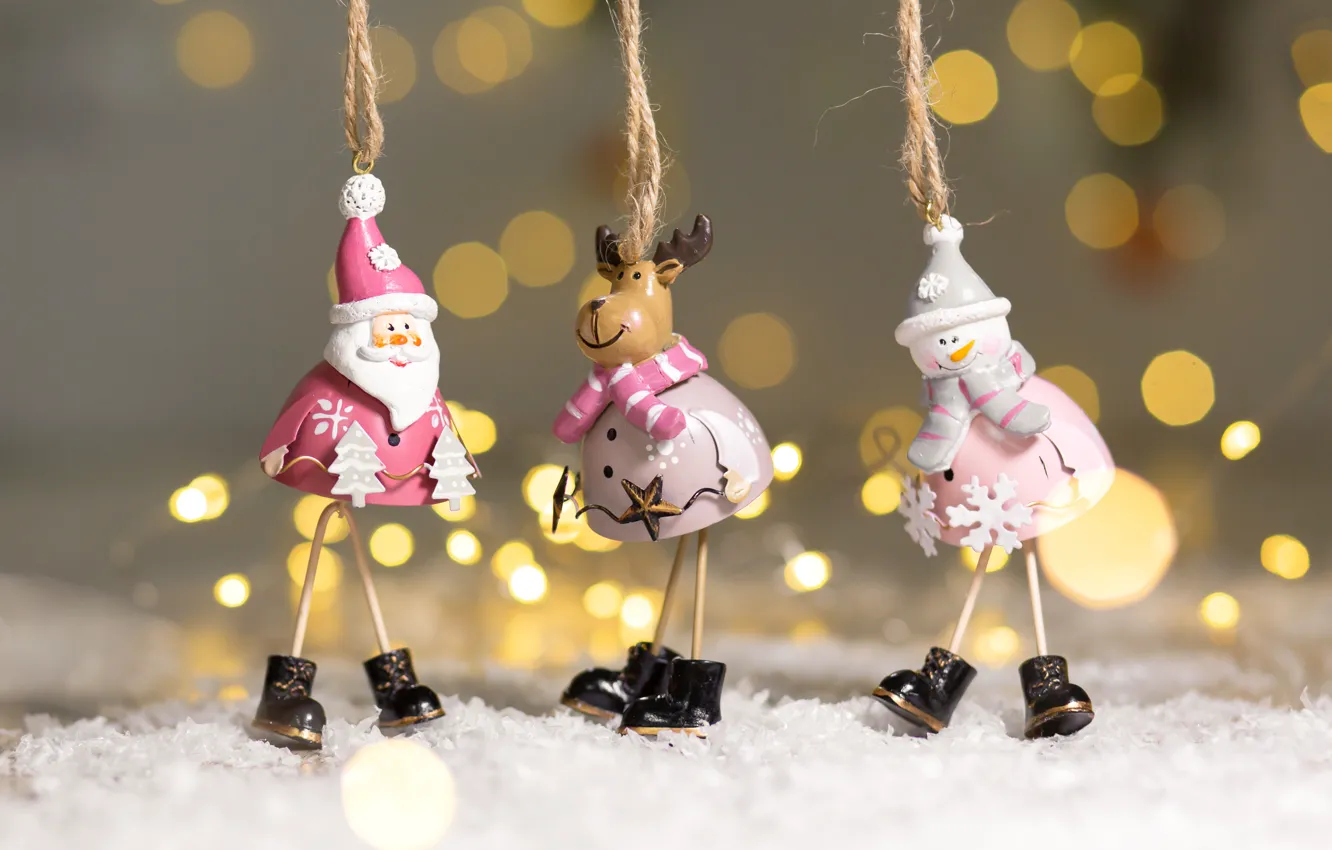 Photo wallpaper holiday, new year, figures, decorative, Kukota Ekaterina