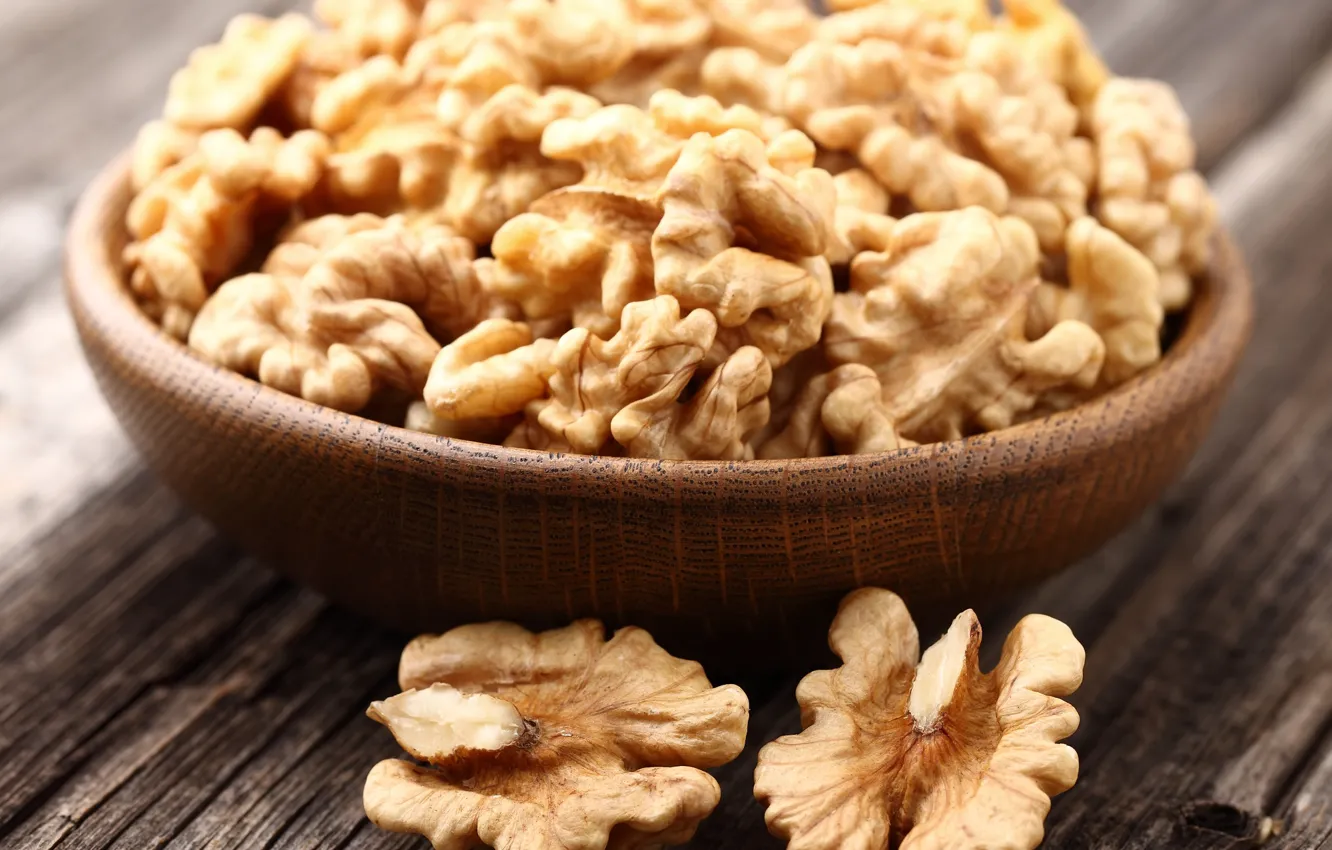 Photo wallpaper table, dish, walnut, Júglans period, Family Nutty, Juglandaceae