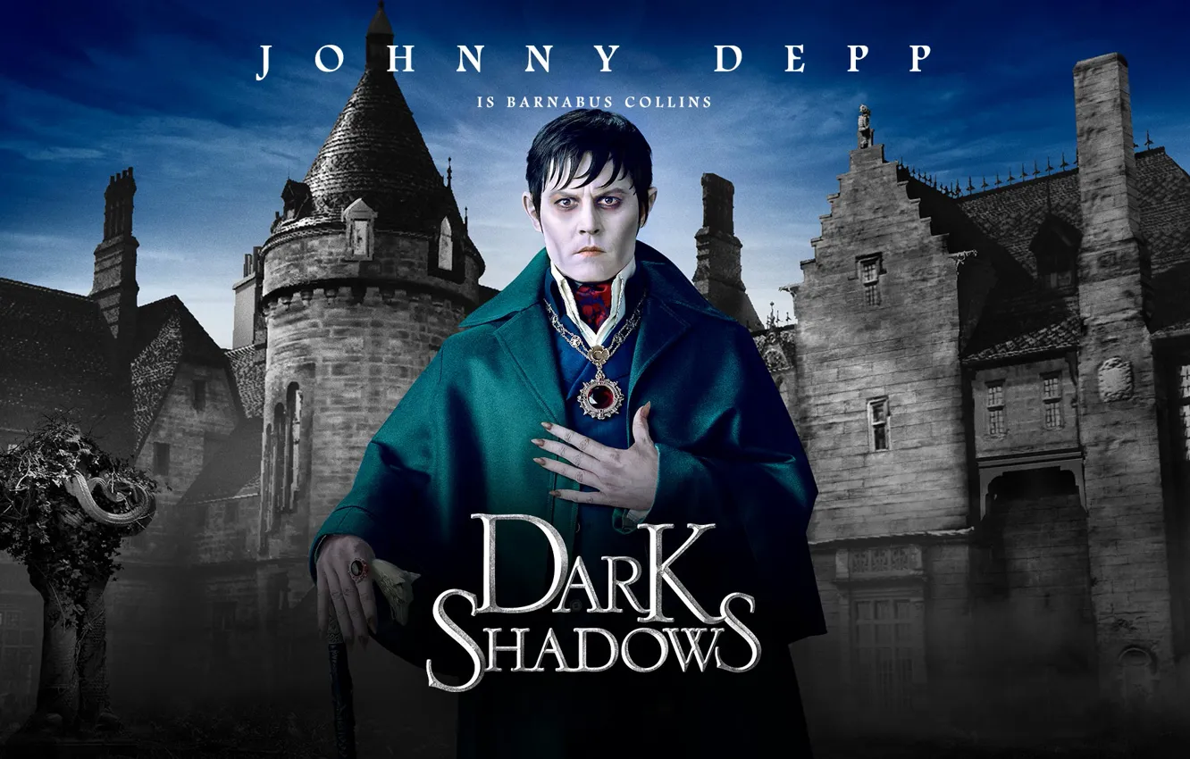 Photo wallpaper Johnny Depp, movie, Dark Shadows, Tim Burton