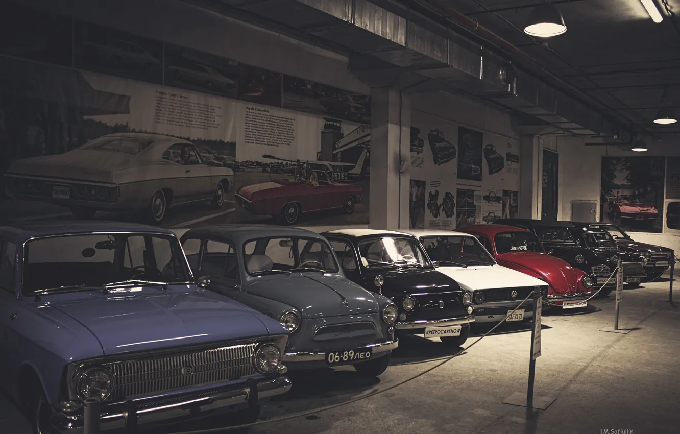 Photo wallpaper musclecarshow, retrocarshow, musclegarage