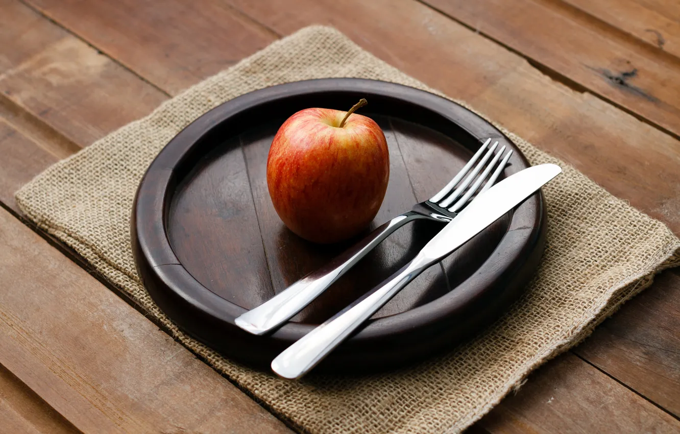 Photo wallpaper background, apples, devices