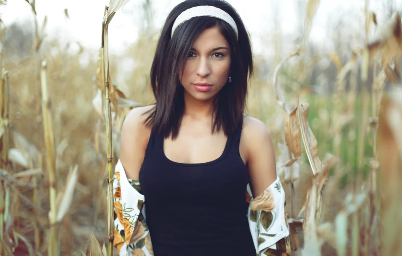 Photo wallpaper GIRL, LOOK, NATURE, BRUNETTE, MIKE, NATALIA RUIZ