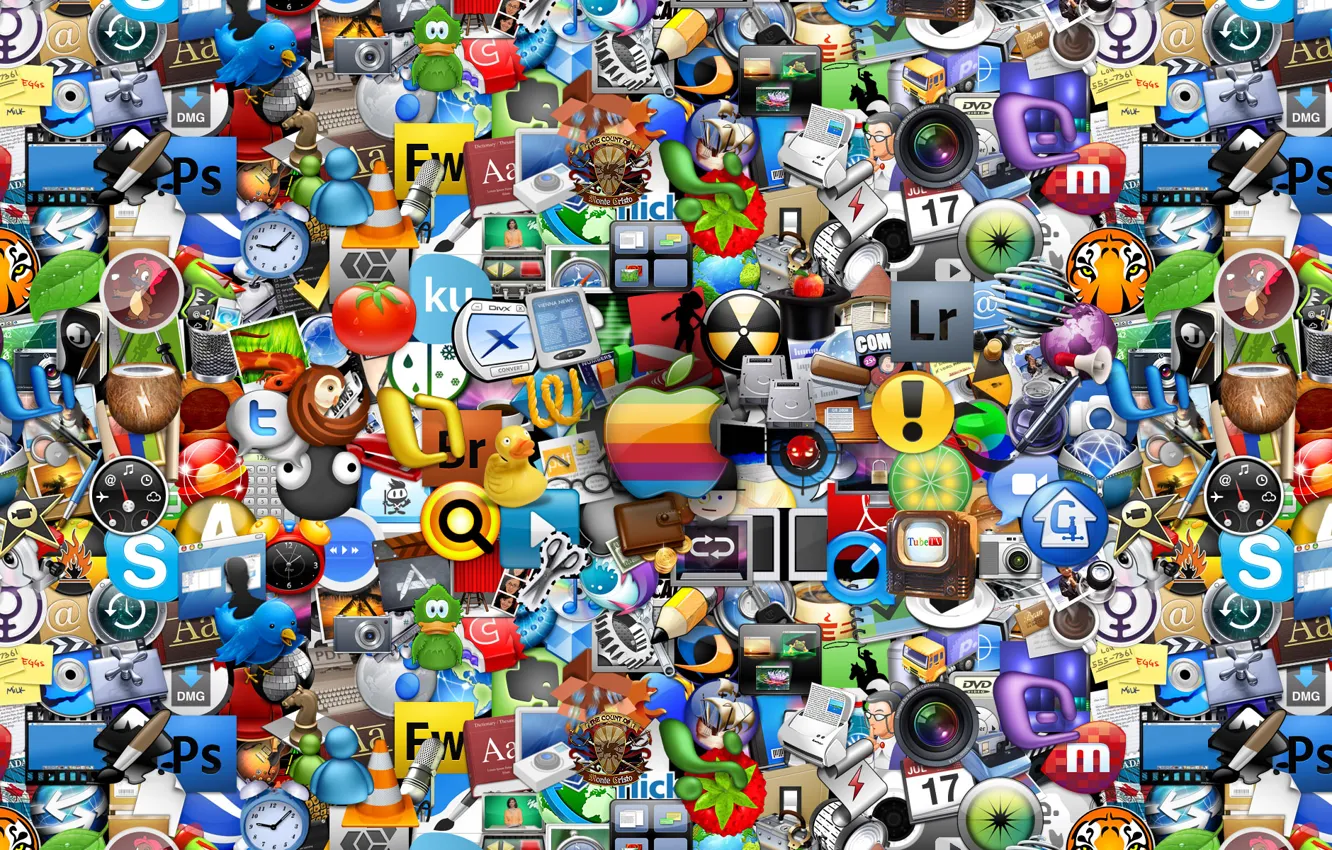 Photo wallpaper icon, logo, logo, a lot, all