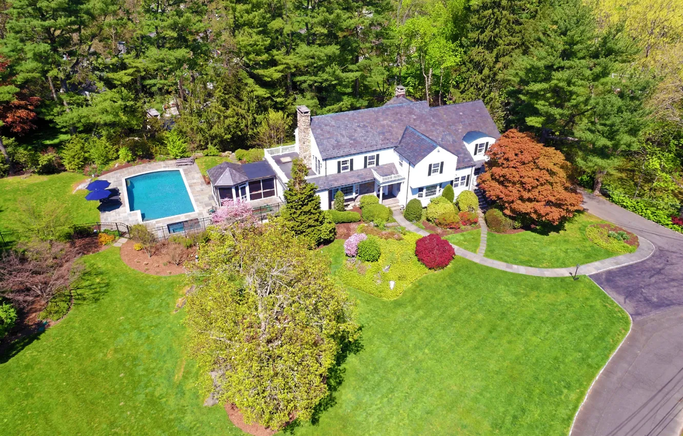 Photo wallpaper United States, New York, luxury villa, Harrison