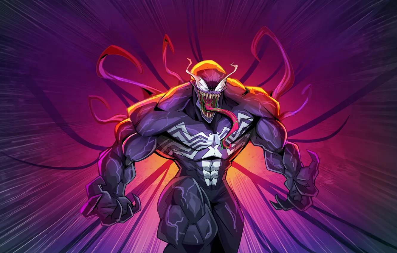 Photo wallpaper monster, Venom, menacing