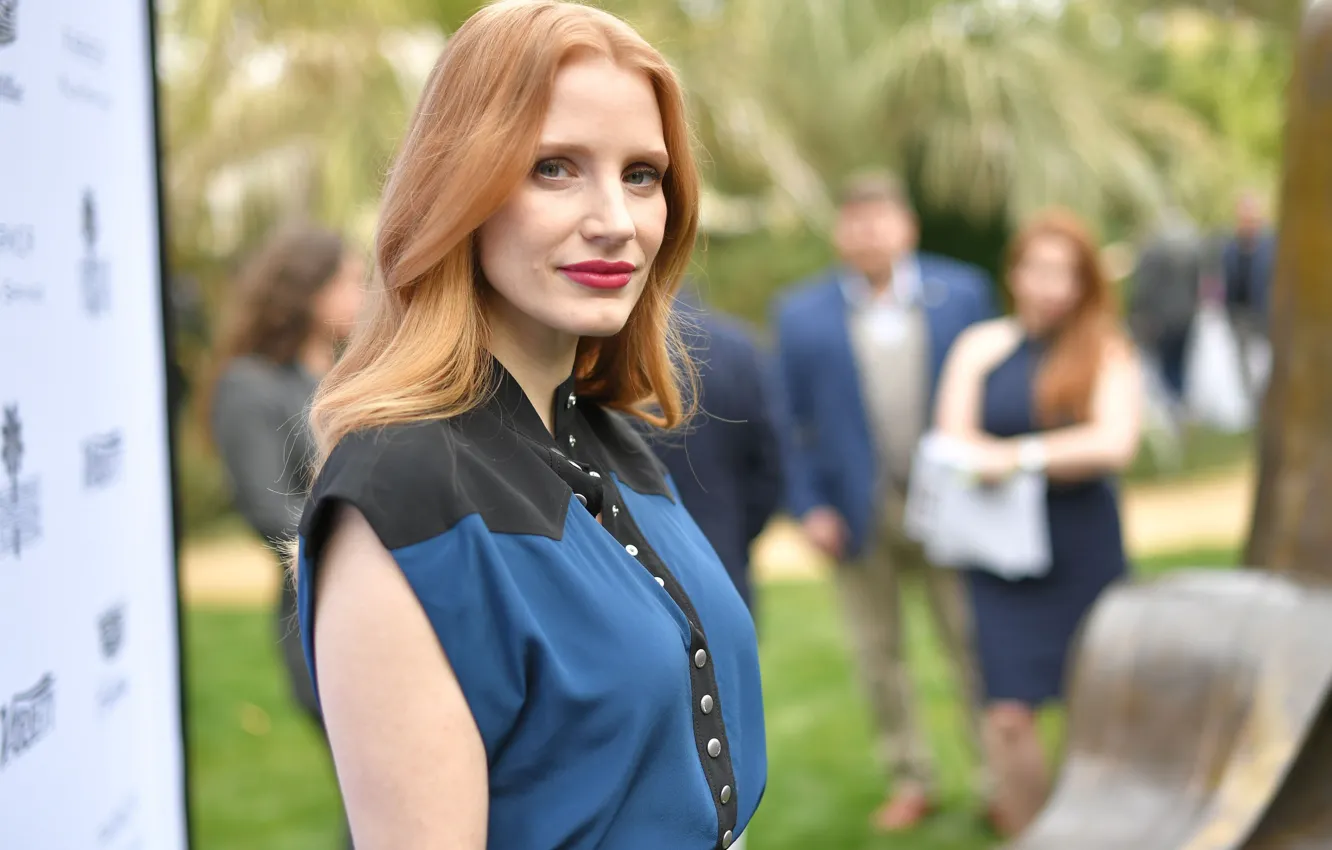 Photo wallpaper look, pose, actress, hair, look, pose, actress, Jessica Chastain