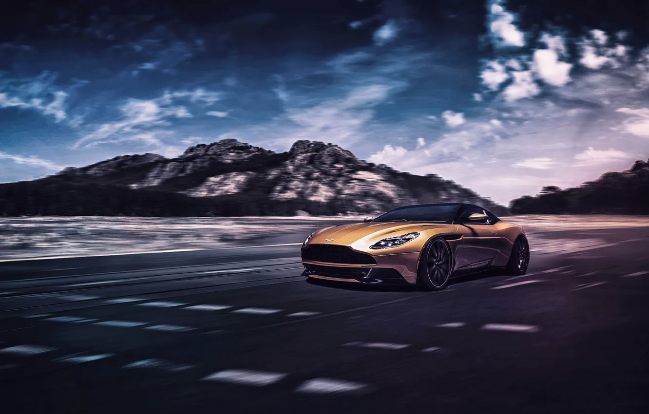 Photo wallpaper Concept, Aston Martin, Light, Front, Supercar, DB11