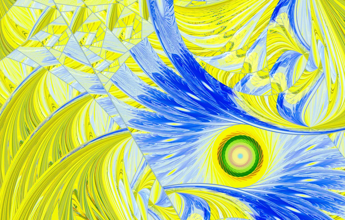 Photo wallpaper light, circles, pattern, color, spiral