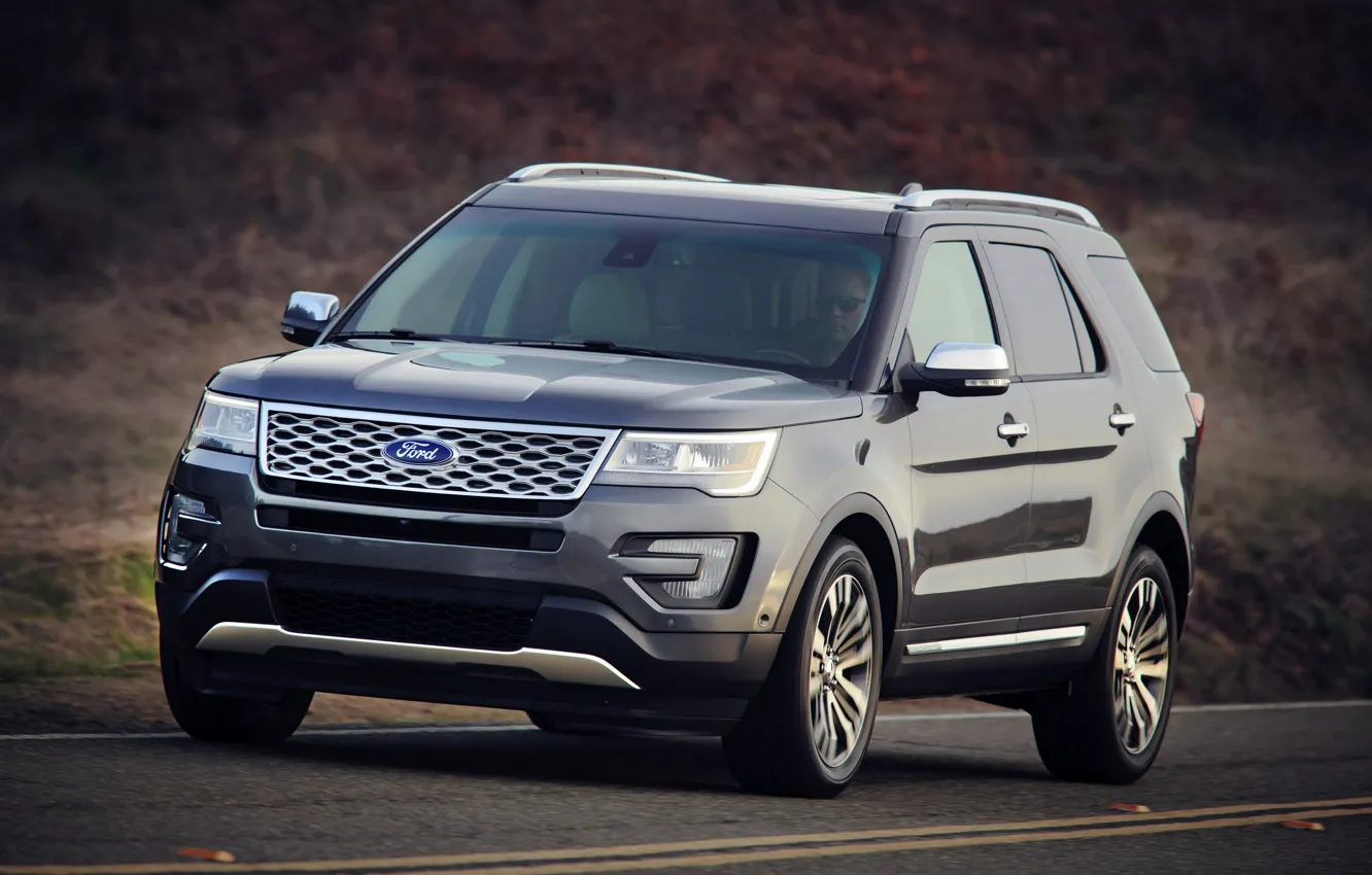 Photo wallpaper road, Ford, SUV, Explorer, 2016