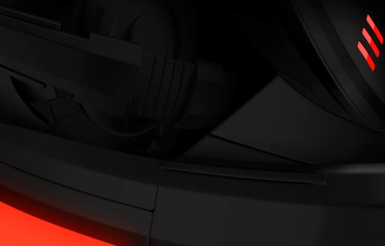 Photo wallpaper machine, red, dark matter