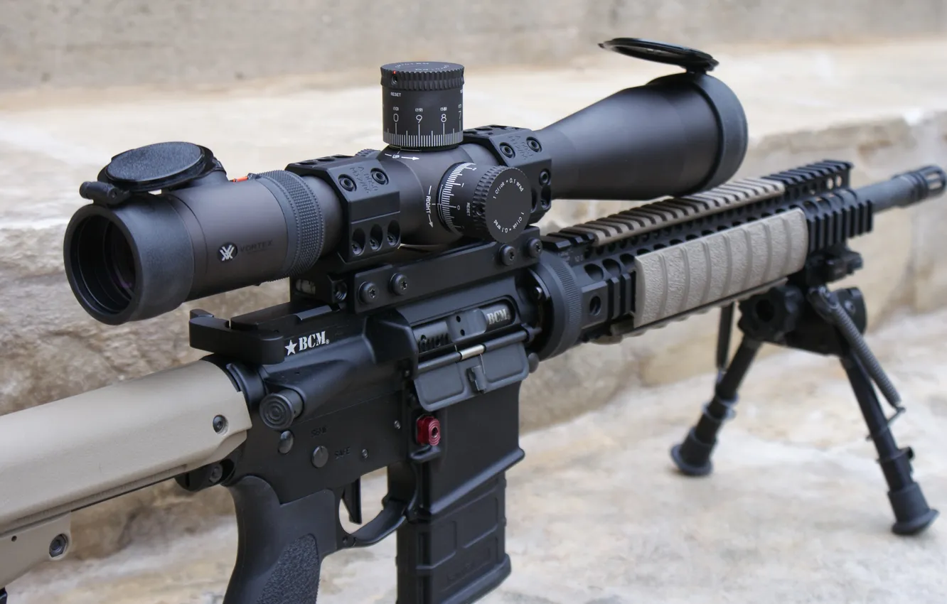 Photo wallpaper weapons, optics, sight, AR-15, assault rifle
