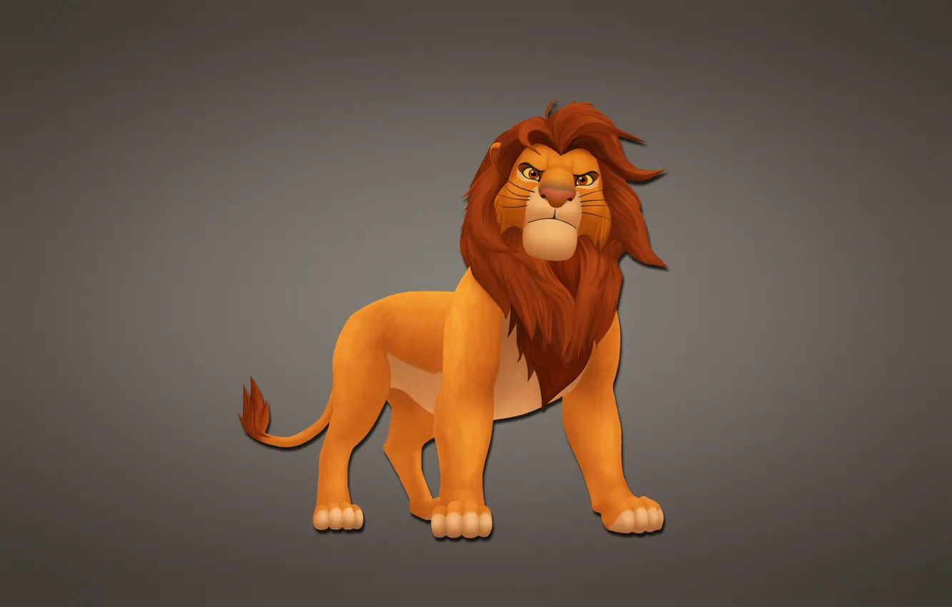 Photo wallpaper the dark background, Disney, The Lion King, Simba, Disney, The Lion King