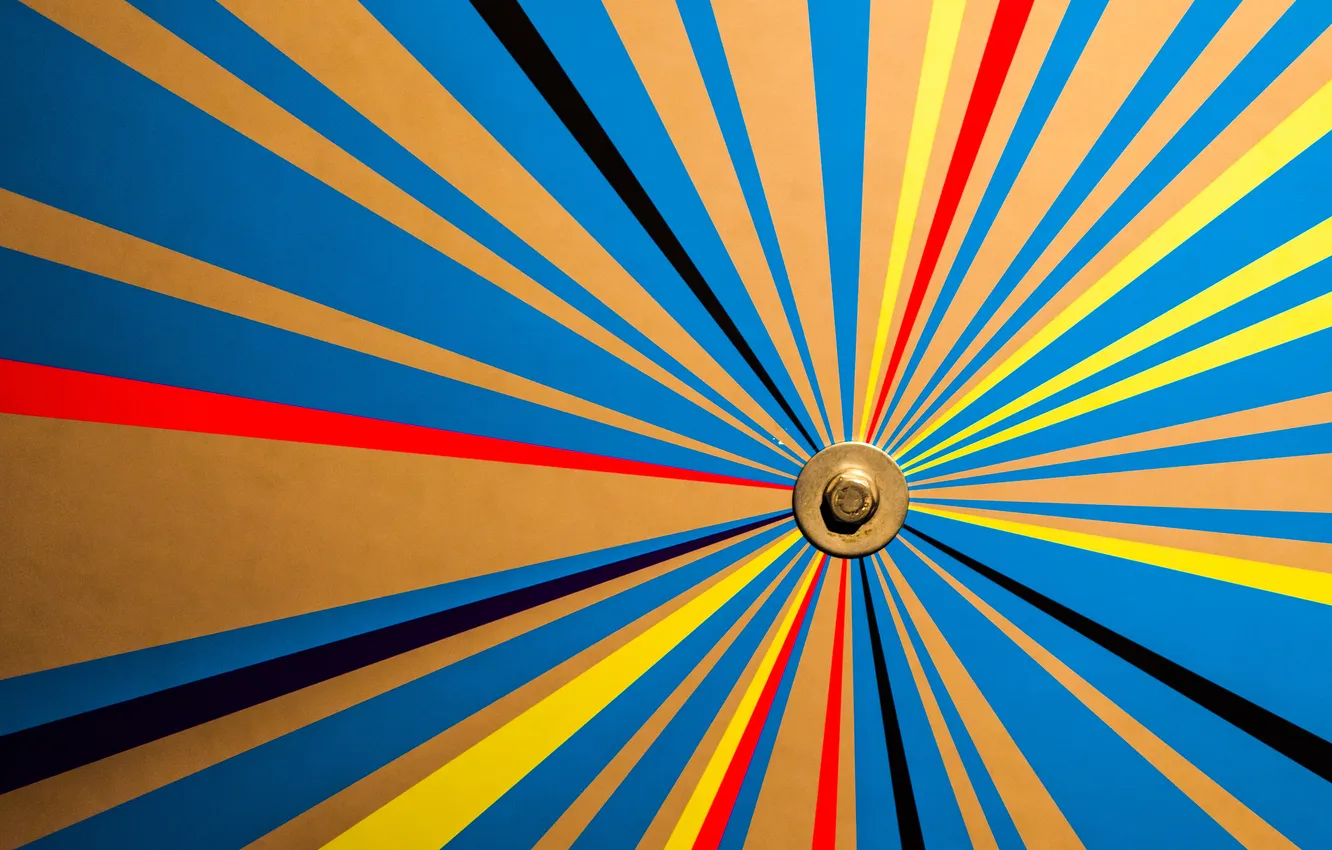 Photo wallpaper rays, line, color, hexagon, the plane