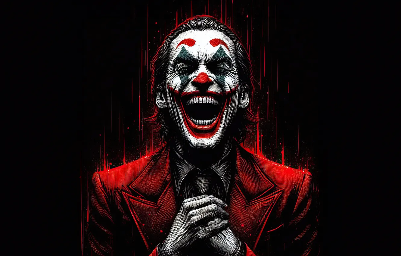 Photo wallpaper Joker, clown, prince of chaos