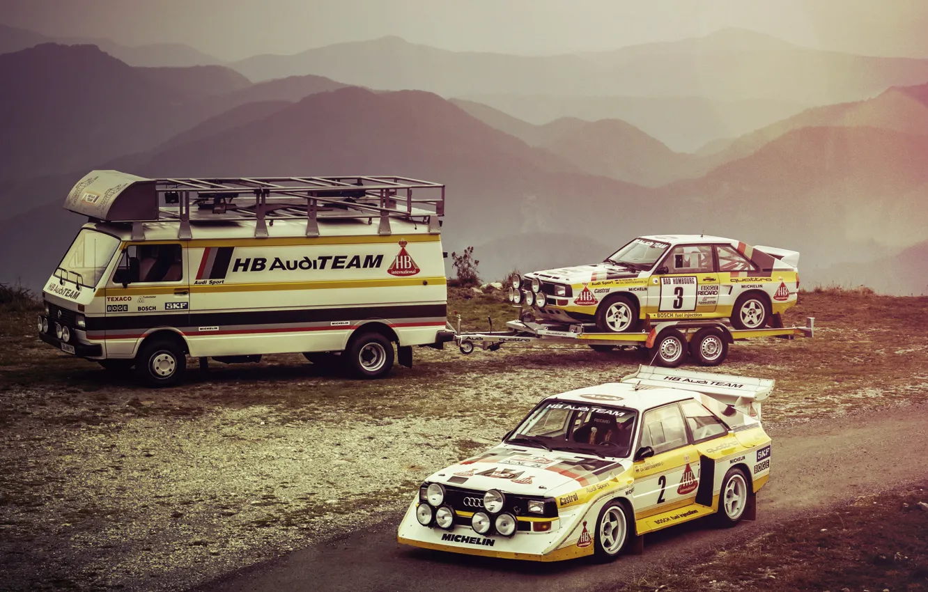 Photo wallpaper Rally, Motorsport, Audi quattro Group B Rally Car