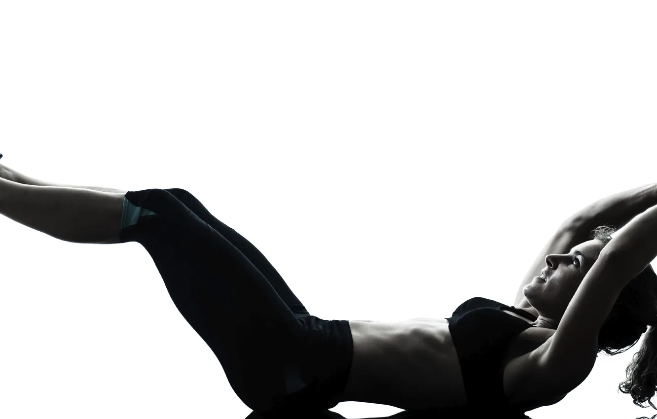 Photo wallpaper ball, fitness, workout silhouette