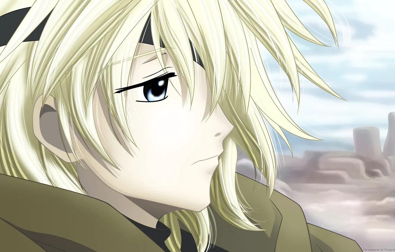 Photo wallpaper face, anime, guy, blonde, Tsubasa Reservoir Chronicles