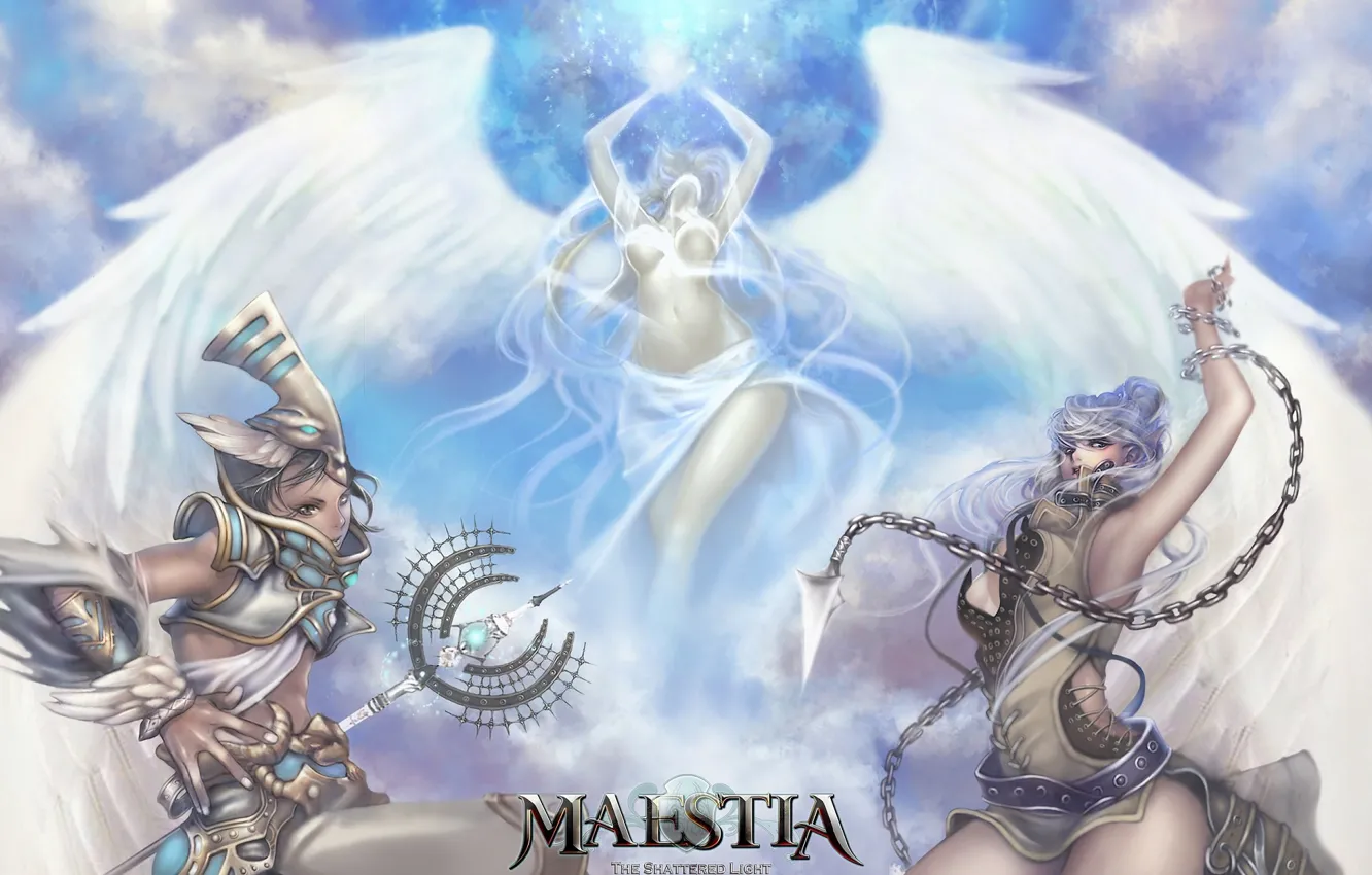 Photo wallpaper girl, angel, Maestia