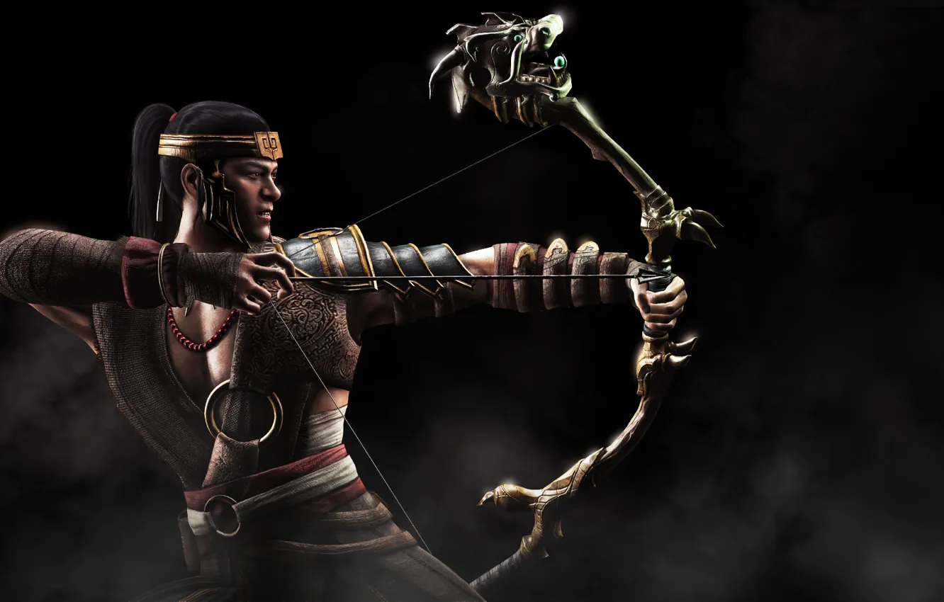 Photo wallpaper bow, Mortal Kombat X, Mortal Kombat 10, Kung Jin, Kung Jin