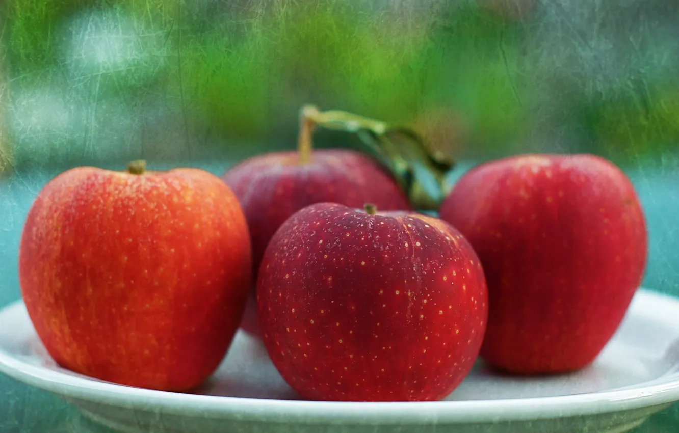 Photo wallpaper style, background, apples