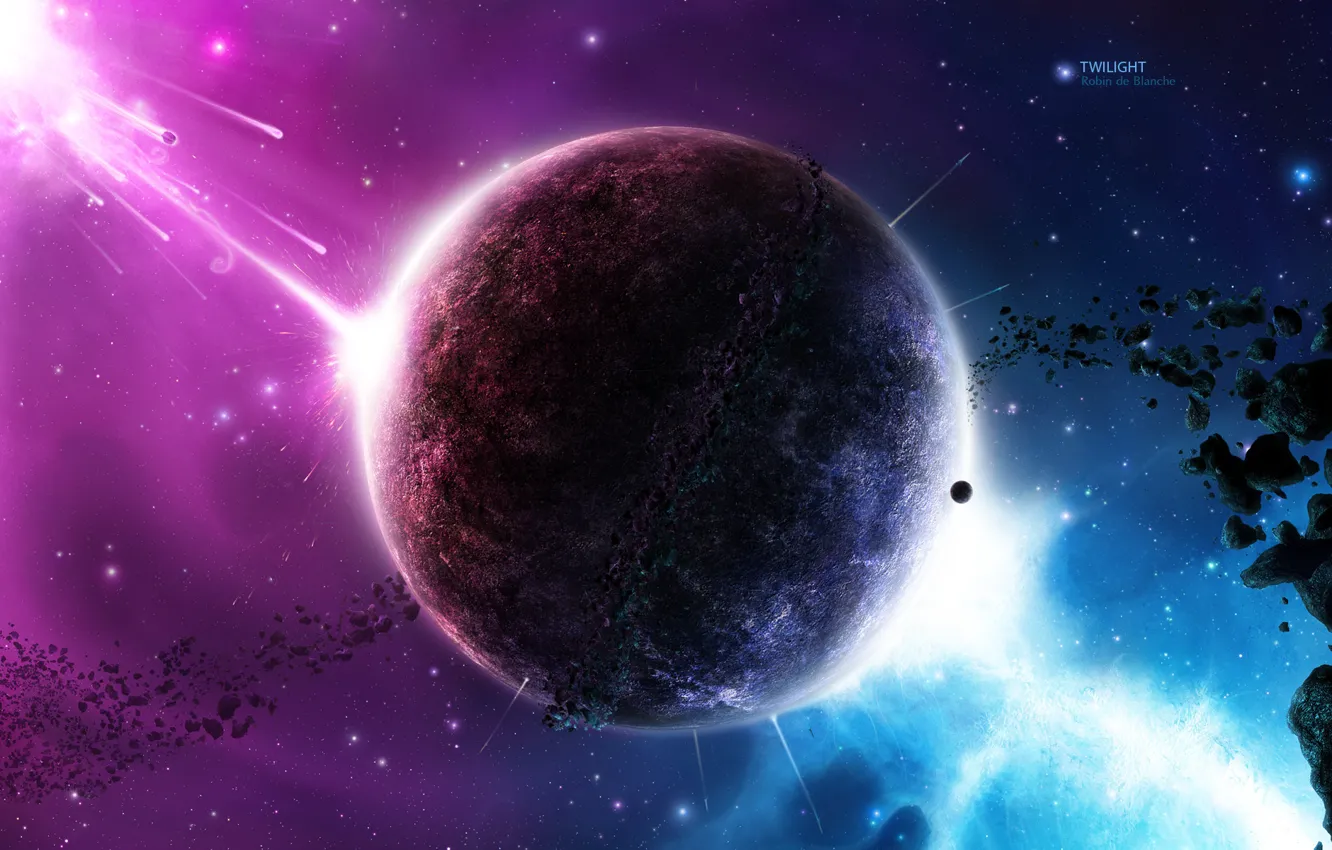 Photo wallpaper colors, cosmos, planet