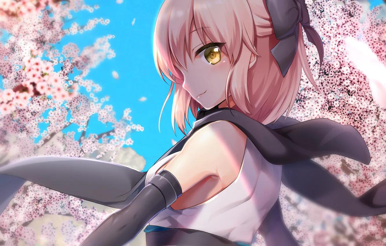 Photo wallpaper Sakura, girl, Fate / Grand Order, The destiny of a great campaign