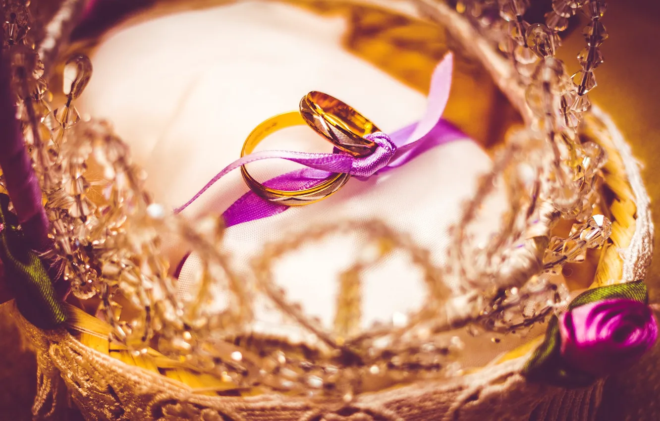 Photo wallpaper ring, tape, wedding, engagement
