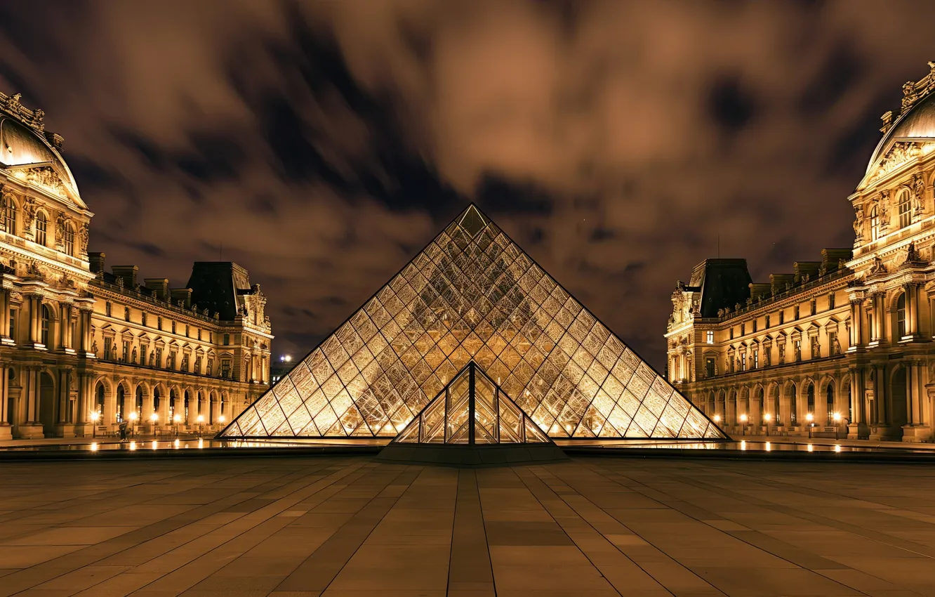 Photo wallpaper Paris, France, Louvre, museum