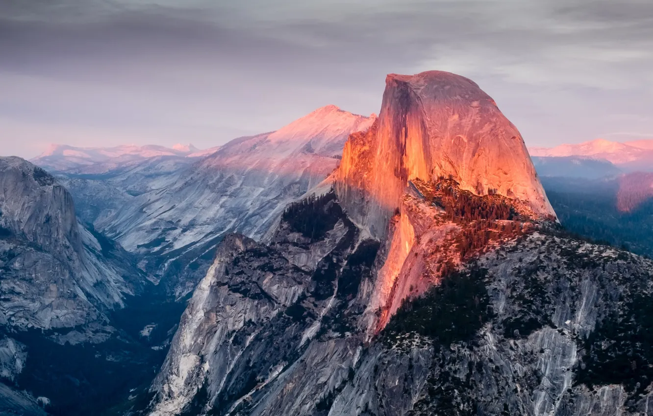Photo wallpaper the sky, clouds, mountains, nature, rocks, CA, USA, USA