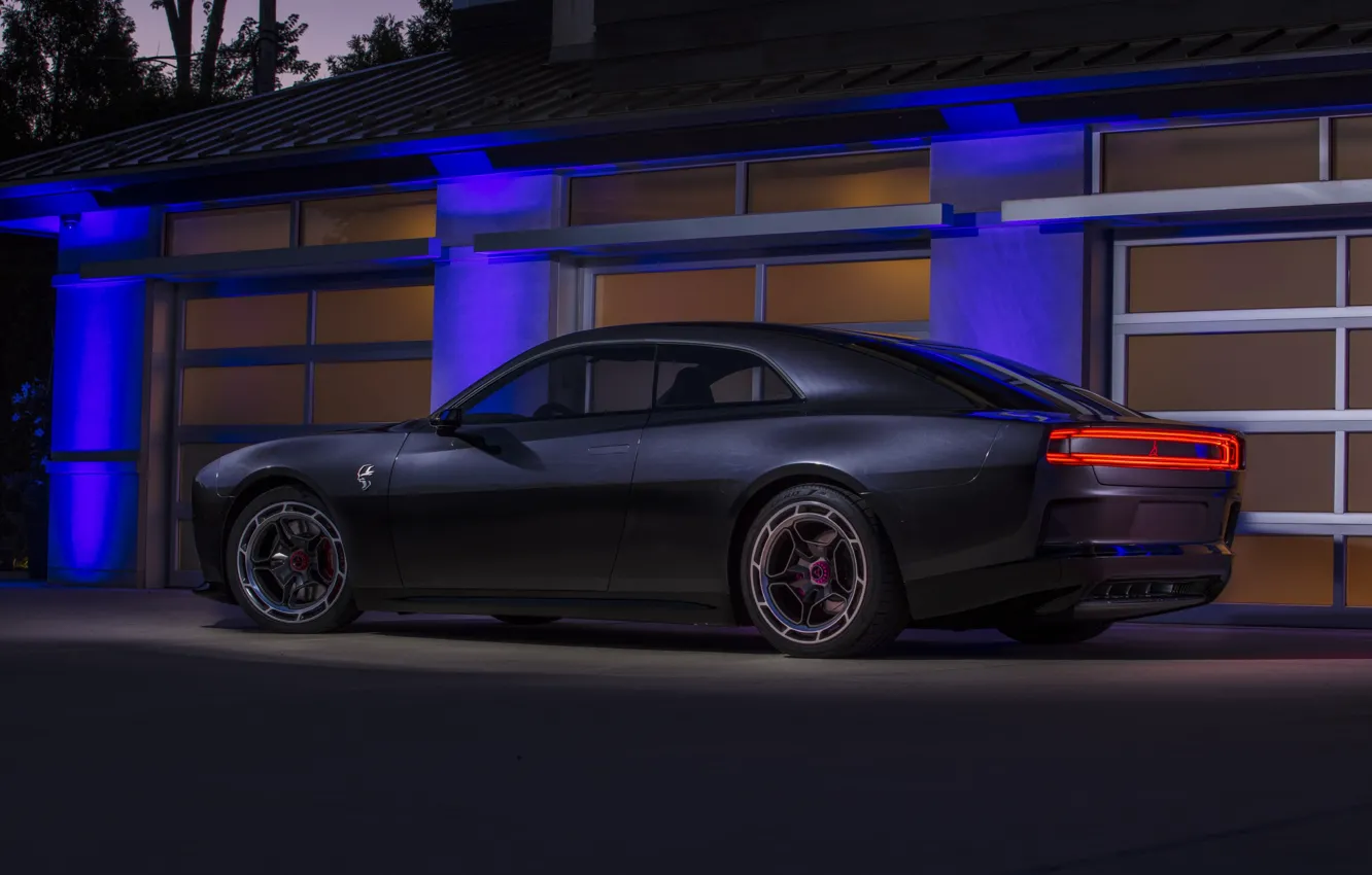 Photo wallpaper black, the concept, Dodge, Charger, oil CT, Dodge Charger Daytona SRT Concept