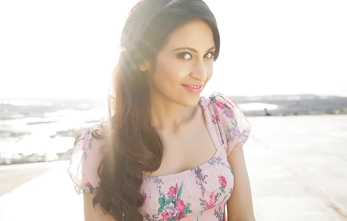 Photo wallpaper girl, hot, sexy, eyes, smile, beautiful, figure, model