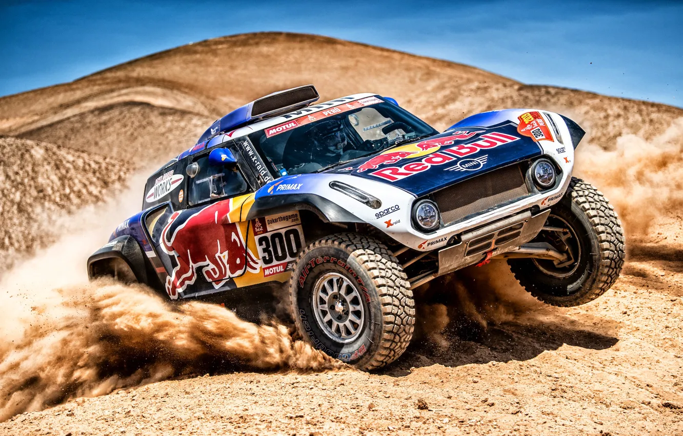 Photo wallpaper Auto, Mini, Desert, Machine, Car, 300, Rally, Dakar