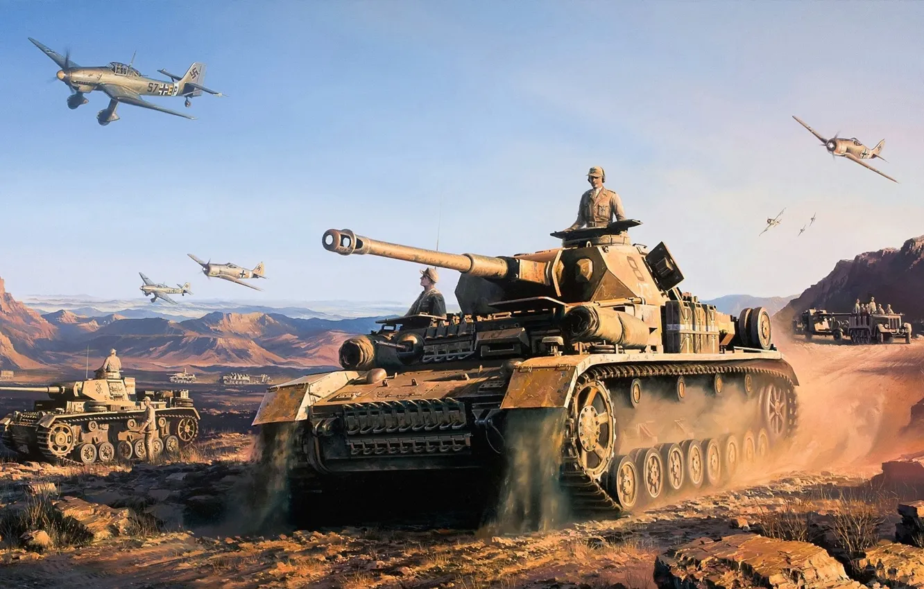 Photo wallpaper figure, thing, German, Junkers, medium tank, Pz.Kpfw.III, w/Wading Muffler, Mittlerer Zugkraftwagen