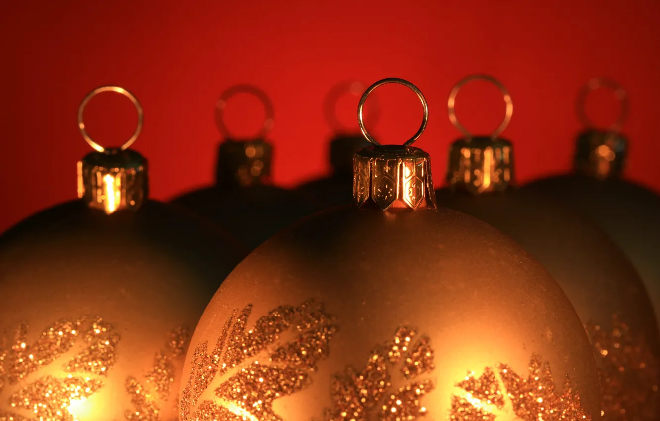 Photo wallpaper balls, decoration, balls, toy, new year, Christmas