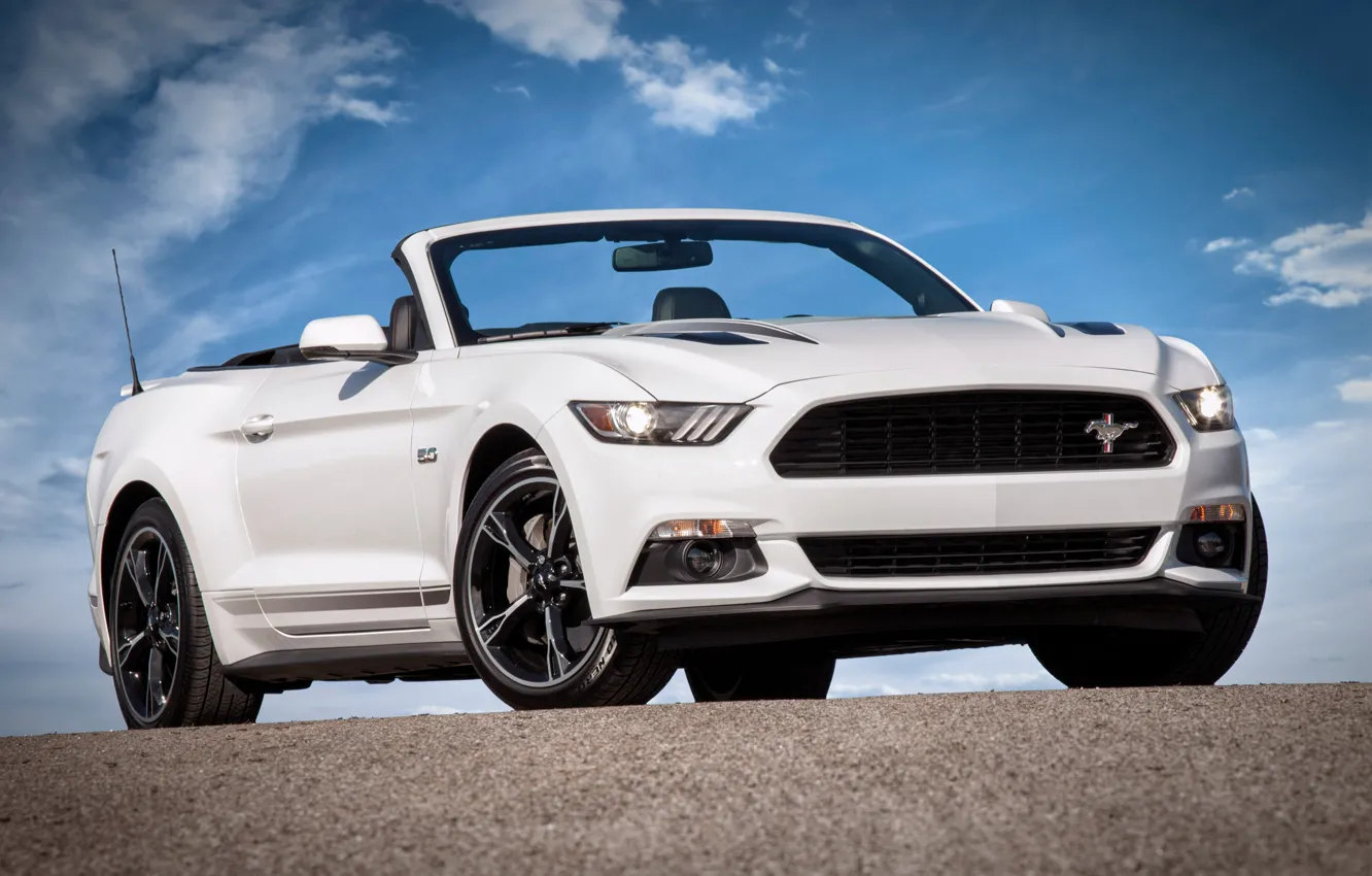 Photo wallpaper Mustang, Ford, Mustang, convertible, Ford, Convertible, 2015, California Special