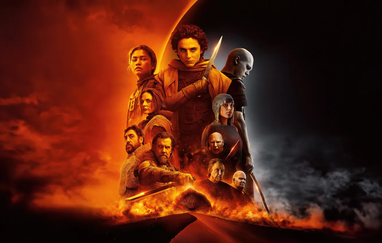 Photo wallpaper black & white, night, Day, sand, movie, poster, colour, Javier Bardem