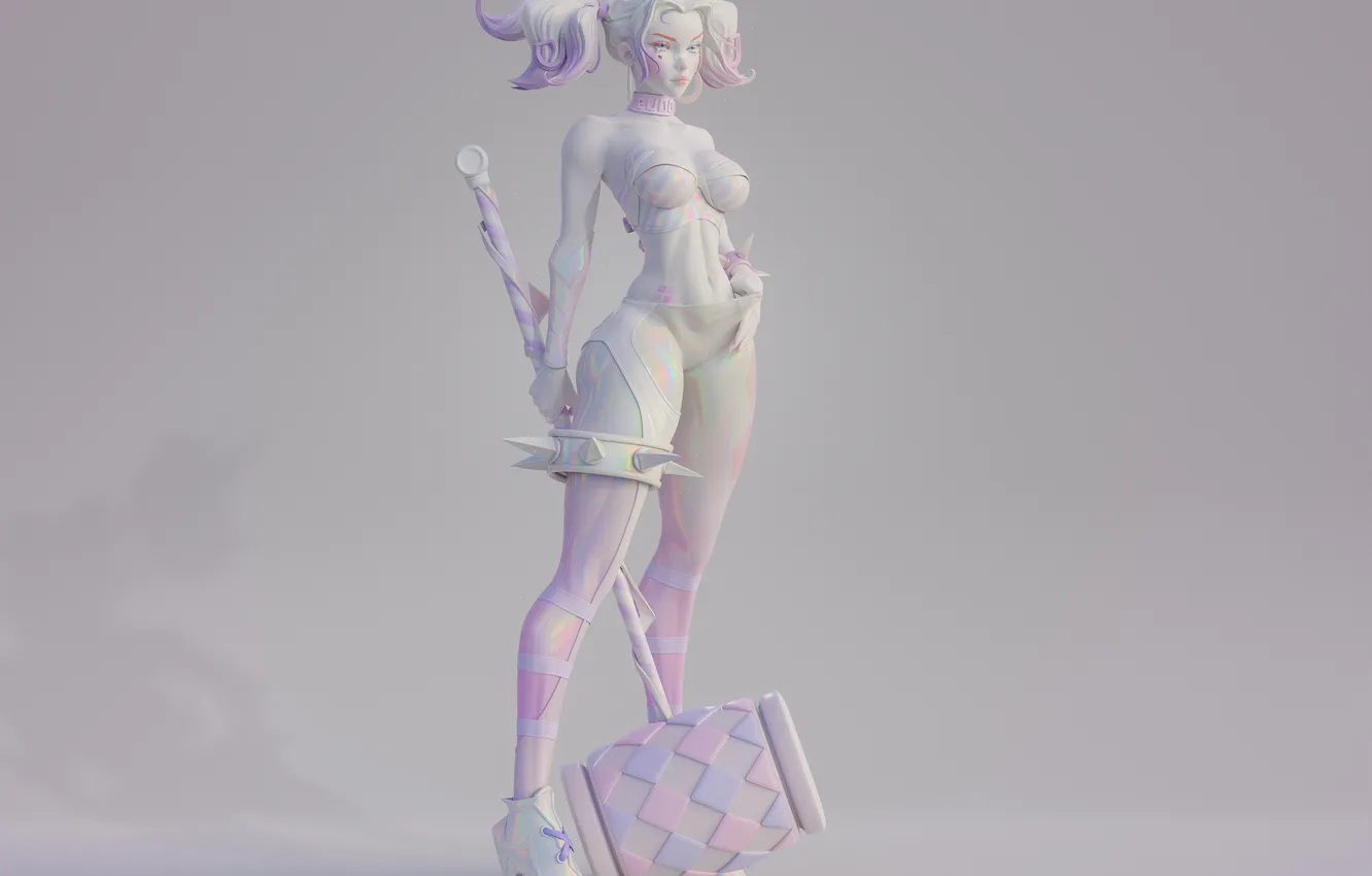 Photo wallpaper art, Harley Quinn, Konstantin Gdalevich