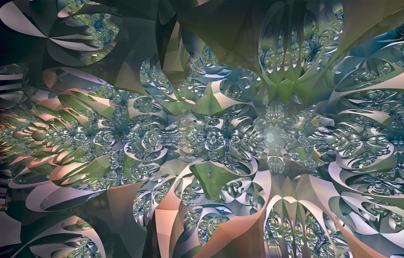 Photo wallpaper pattern, 3D graphics, Geometric