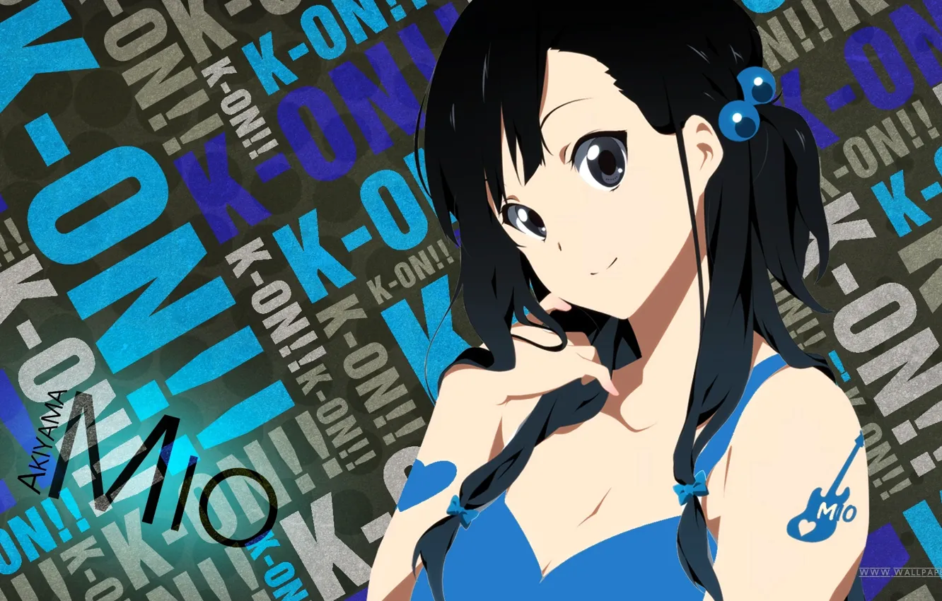 Photo wallpaper anime, art, mio akiyama, k-on, light music