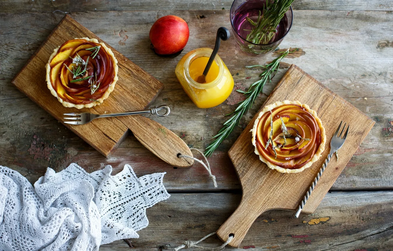 Photo wallpaper food, sugar, fruit, dessert, cakes, jam, jam, nectarine