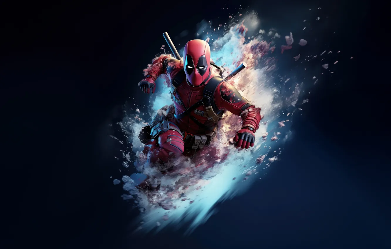 Photo wallpaper Deadpool, Rampage, Reloaded