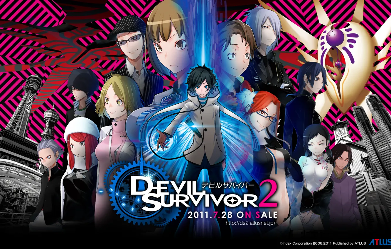 Photo wallpaper anime, art, characters, Devil Survivor 2