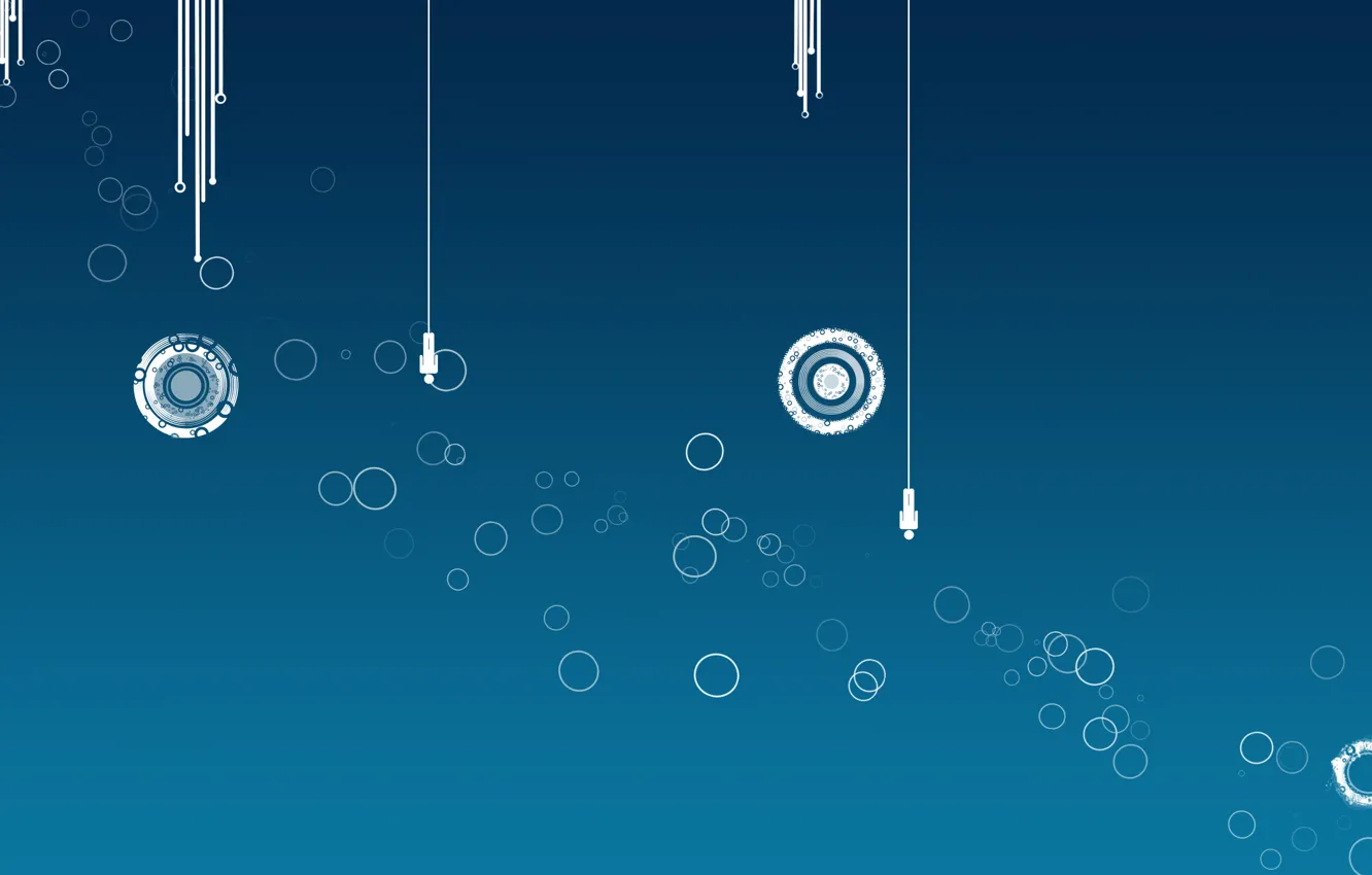 Photo wallpaper circles, style