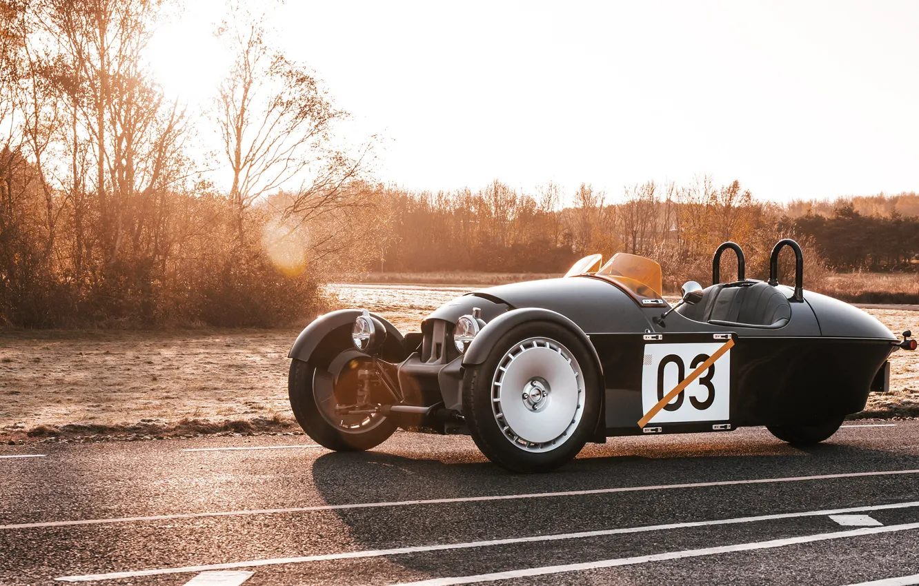 Photo wallpaper Morgan, tricycle, Morgan, the glare of the sun, 2023, three-wheeled, Super 3