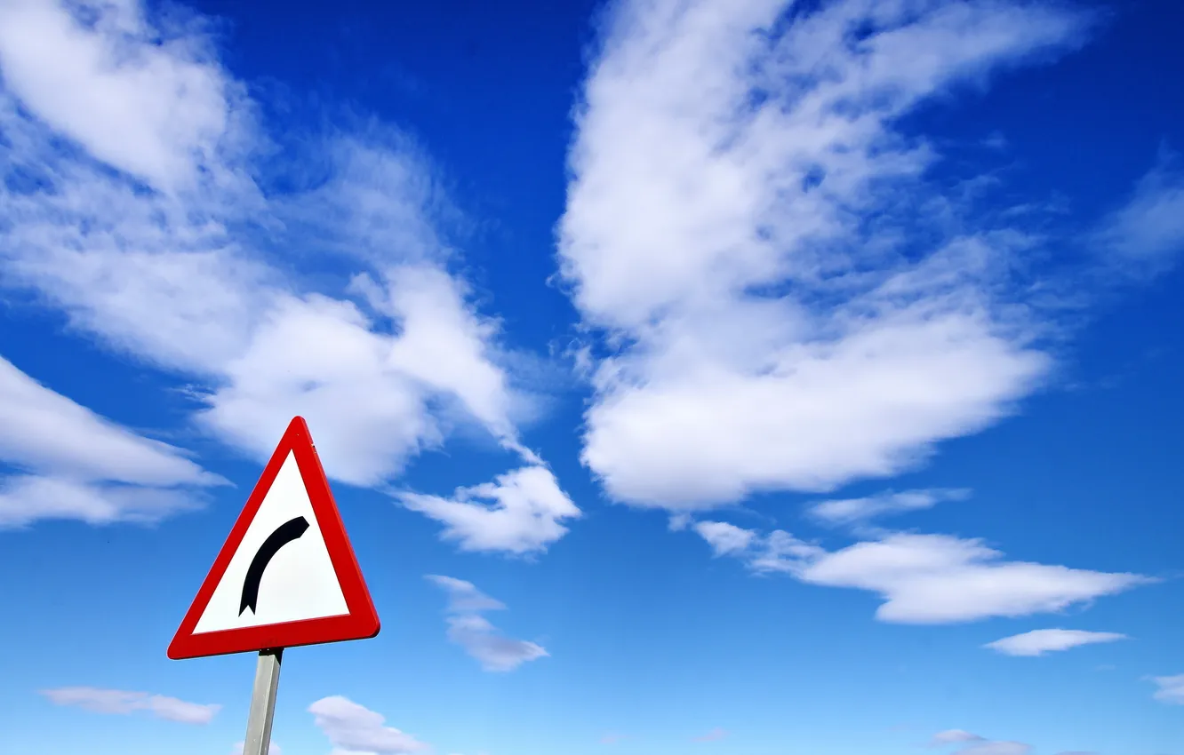 Photo wallpaper the sky, sign, index