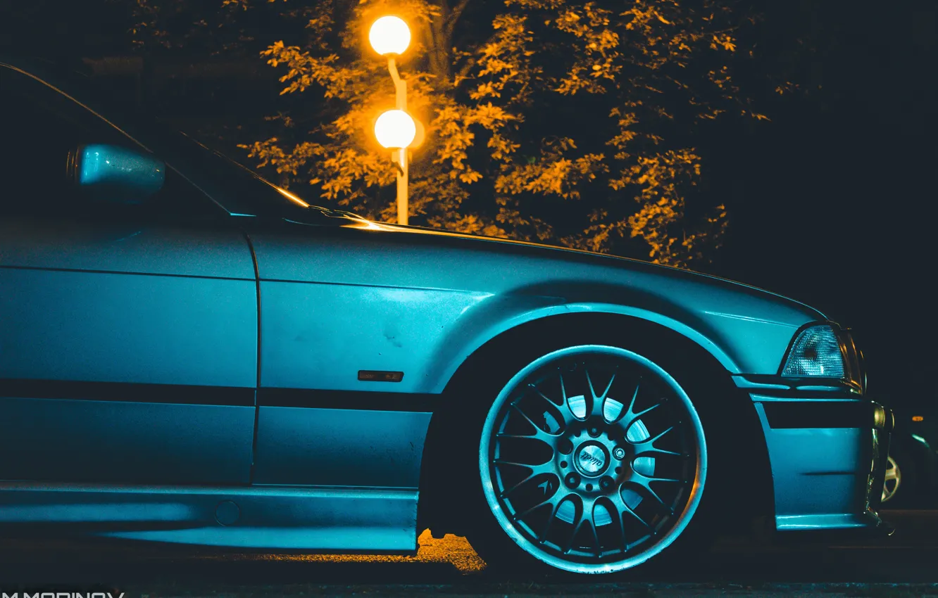 Photo wallpaper bmw, e36, nightlight, bmwe36, 318is