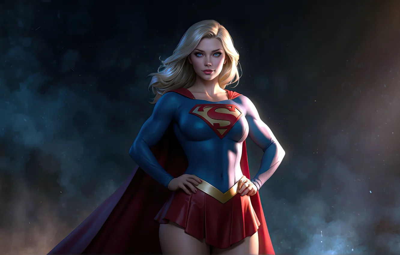 Photo wallpaper Supergirl, guardian, fantast art